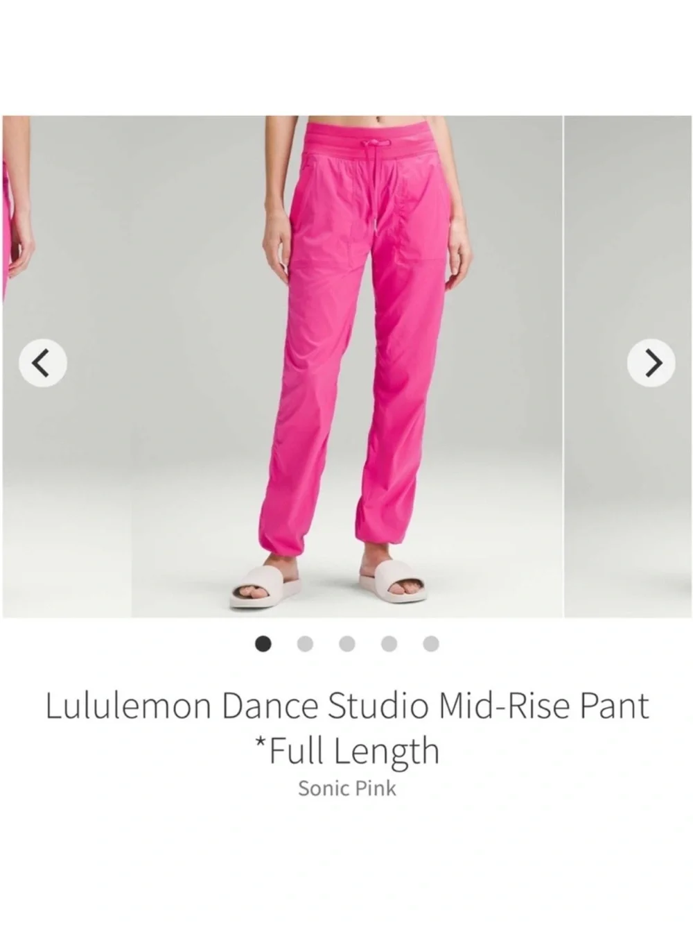 Lululemon Dance Studio Mid Rise Pants Sonic Pink Sz 4
